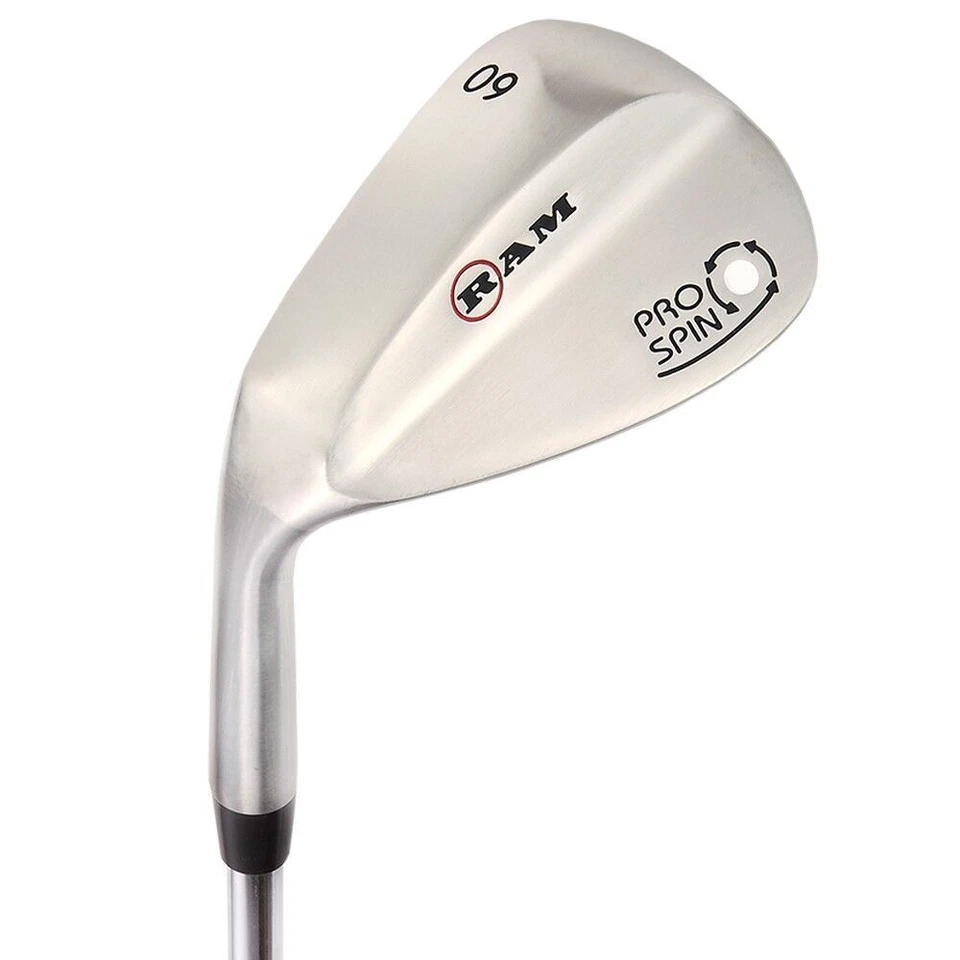 Ram Golf Pro Spin Stainless Wedge Set - 52, 56, 60 Wedges - Mens Left Hand - Image 4 of 4