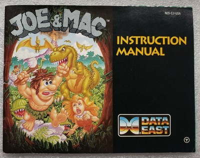 Joe Mac Nintendo Nes Instruction Manual Ebay