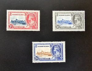 Leeward Islands 1935 KGV Silver Jubilee MH Sc 96-98. SG 88-90