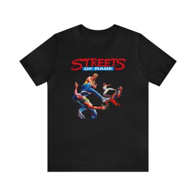 Streets of Rage Sega Genesis Cover Retro Style Pixel Unisex Short