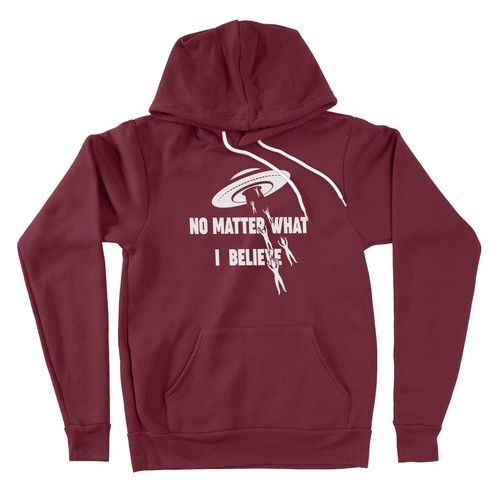 No Matter What The UFO I Believe Cool Graphic Hoodies Sweater Flying Saucer Alie - Bild 6 von 12