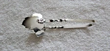 Leaf and Twist Handle Raimond Sterling Silver Sugar Tongs