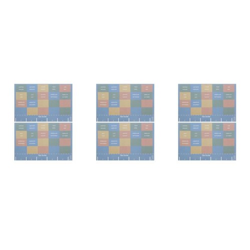 6 Sheets Planner Tabs Monthly Index Stickers Self Adhesive Monthly Dividers
