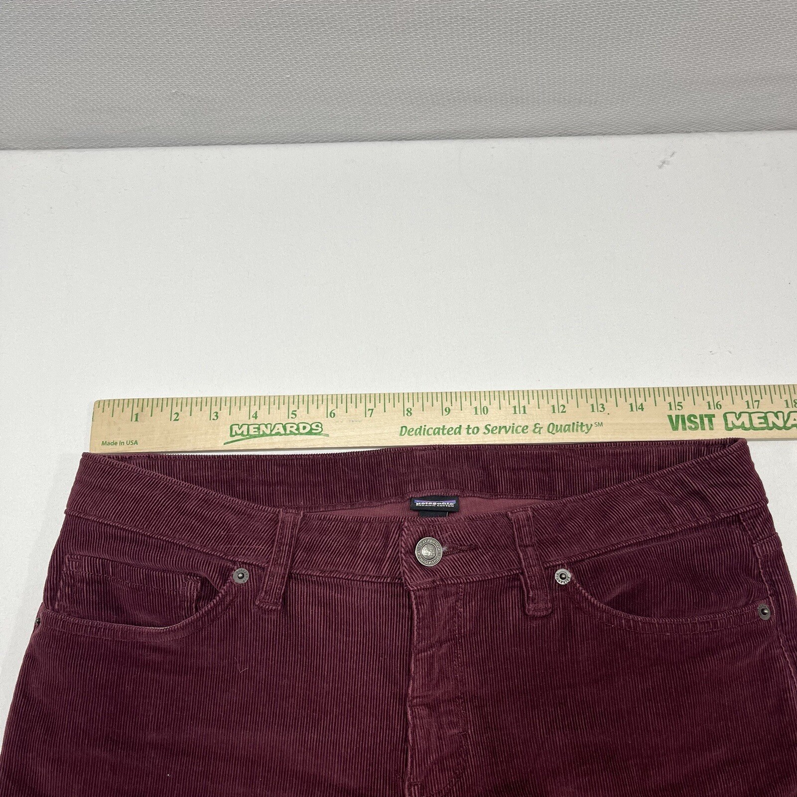 Patagonia Corduroy Pants Womens 30 (33x32) Maroon Burgundy Organic Cotton thumbnail 6