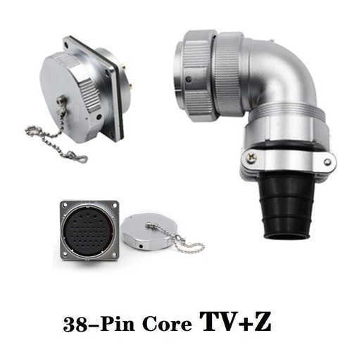 WY48TV+ZStraight-bent type double pressure plate cable plug Square flange socket - Picture 15 of 16