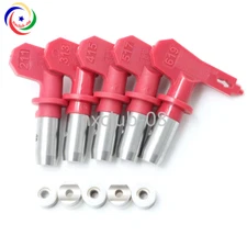 5*Red Airless Spray Gun Tips Fit Titan/Wagner Paint Sprayer nozzle 2-6 series