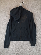 Nike Zip Up Jacket Women  s Size XS Extra Small Black w/ Hood