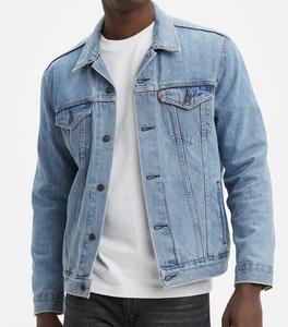 levi light stonewash trucker jacket