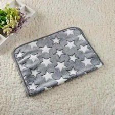 Warm Pet Dog Blanket Mat Paw Print Cat Puppy Fleece Soft Bed Cushion Breathable