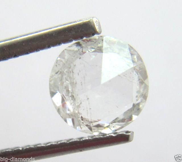 Natural Real I2 I3 White Round Rose Cut Diamond