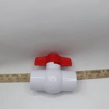 Full Port Slip Ball Valve PVC 1-1/2"