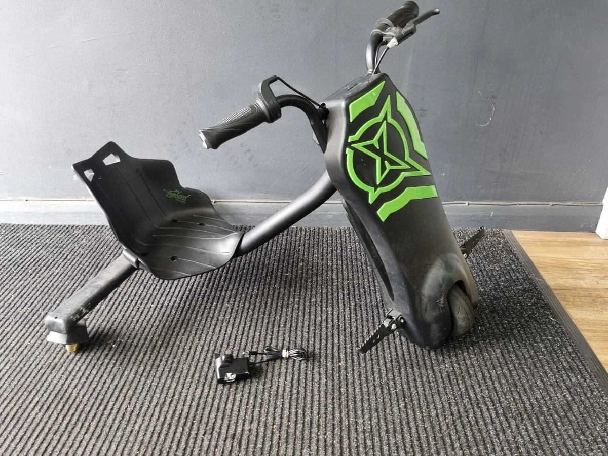 Xootz Kid s Typhoon 12v Electric Power Drift 3 Wheel Go Kart Trike PLEASE READ