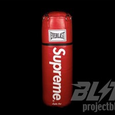 SS16 Supreme Everlast Red Leather Heavy Punching Bag 2016