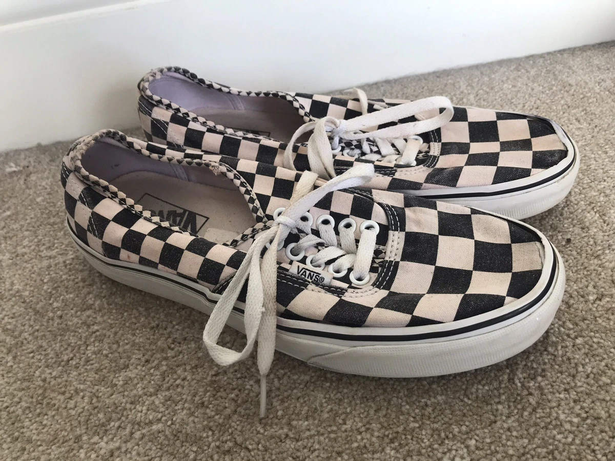 Checkered tie up vans new arrivals