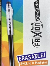 Lot of 3 Pilot Frixion Color Sticks Erasable Black Gel Ink Fine Pen .7mm NEW