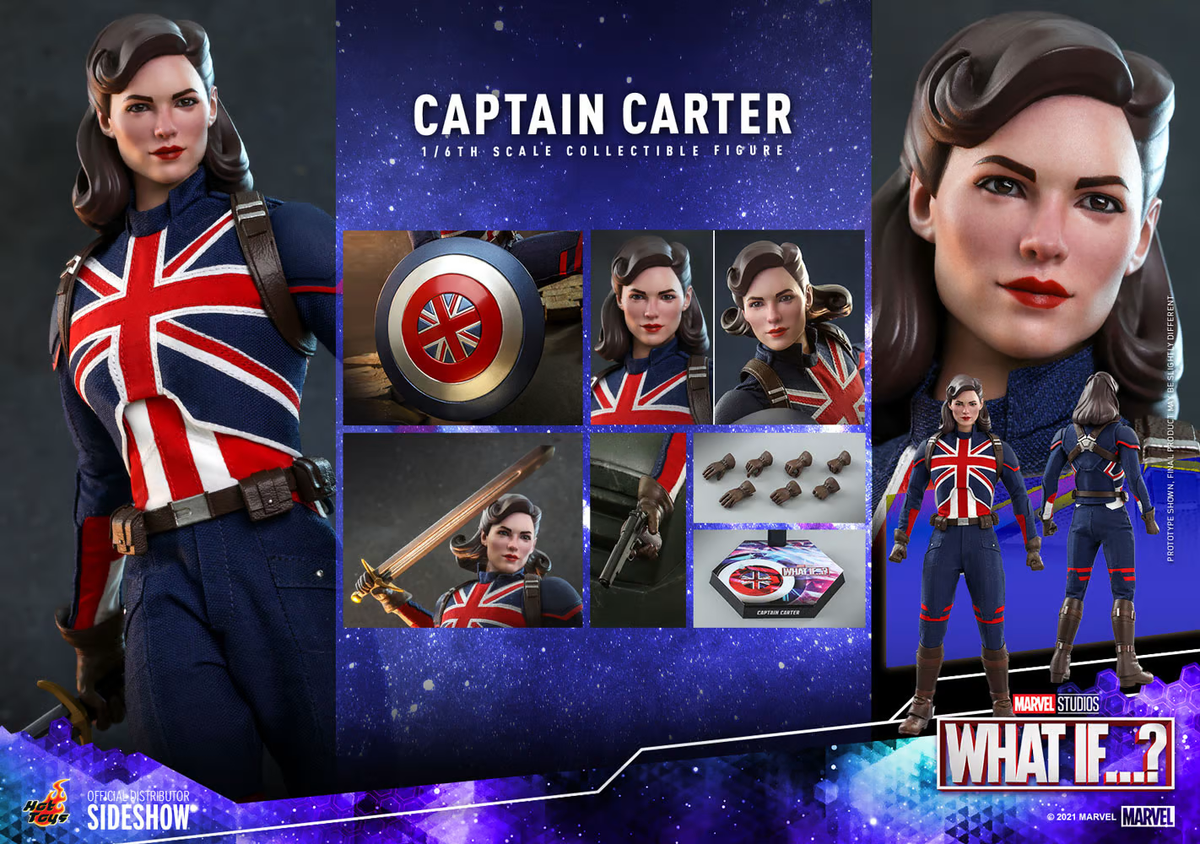 1/6 Marvel What If Captain Carter TMS059 Figure Hot Toys 909166 | eBay