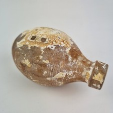 Antico Flacone in Ceramica Piccola Anfora Stile Romano Lungo 12 cm