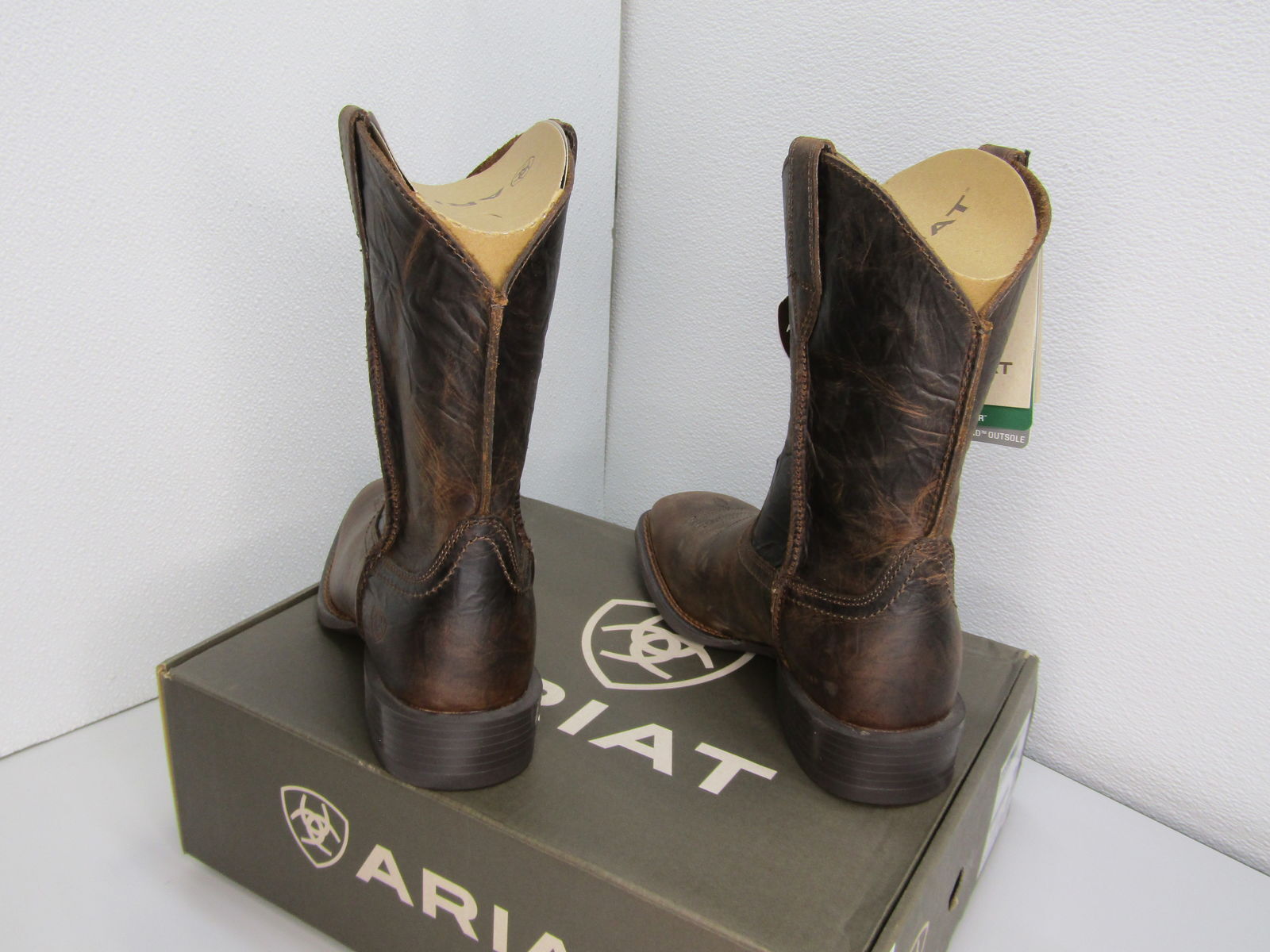 Ariat Men's US 8 D Sport Rambler Leather Western Boots Bartop Brown