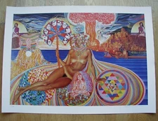 Art Print Mati Klarwein Nativity Size 70 x 100 cm Signed and Numbered