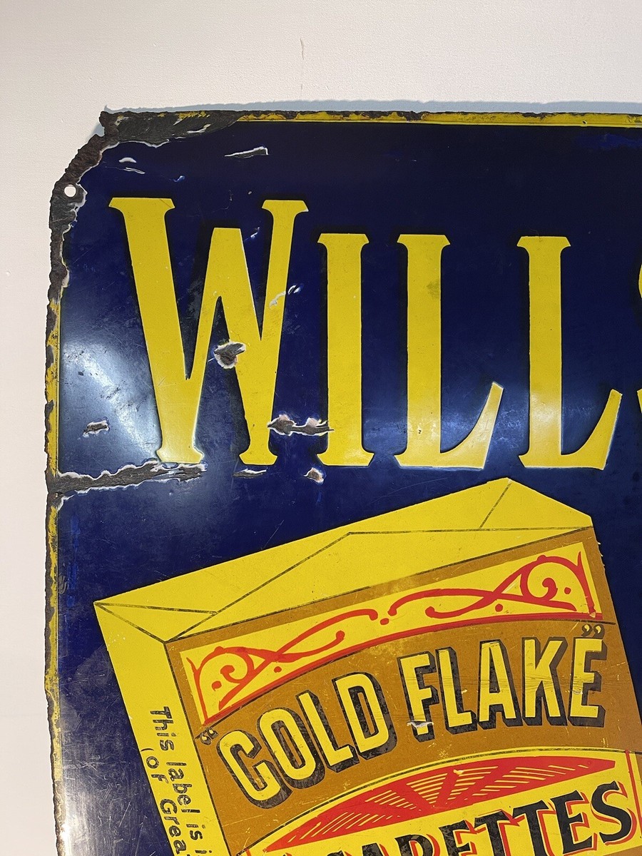 Wills Gold Flake enamel sign
