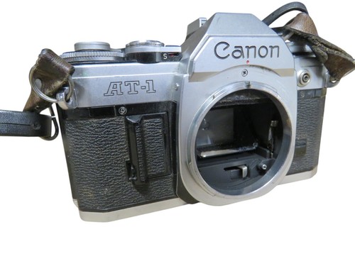 Vintage Canon AT-1 Silver SLR 35mm Film Camera Body Only - LEVER JAMMED - Picture 2 of 6