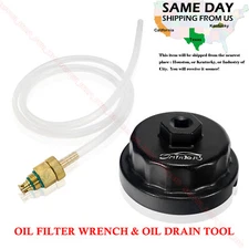 Oil Filter Drain Tool & Cap Wrench For Toyota, Lexus, Scion 2.5L - 5.7L Engines