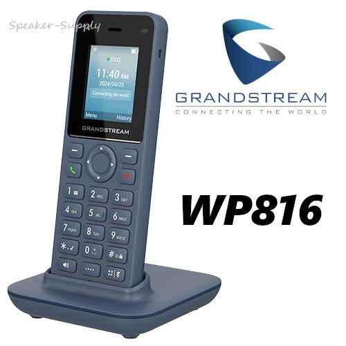 Grandstream WP816 Cordless WiFi IP Phone Dual Band 2 SIP 2 Line - Picture 1 of 5