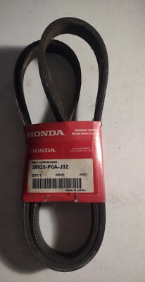 #ad Genuine Honda Belt Compressor 38920 P0A J02 6PK1115 R35J $28.00