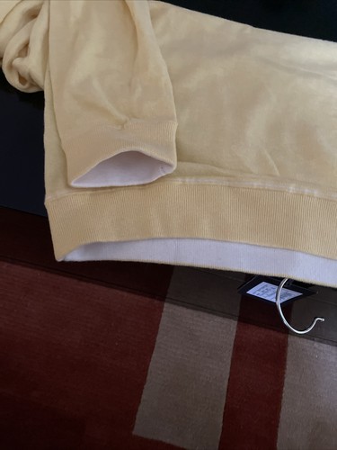 Zegna Sport Sweater Men's XL Yellow 70%Cotton/30%Cashmere Casual Pullover - Picture 3 of 4