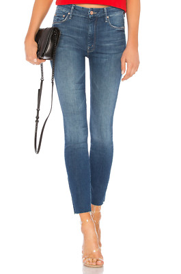 NWT Mother Denim High Waisted Looker Ankle Fray, Goin 