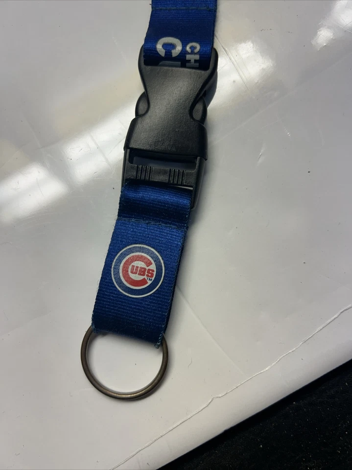 Chicago Cubs MLB Lanyard Clip Neck Tag Team Keychain for ID Keys 2014 - Image 4 of 4