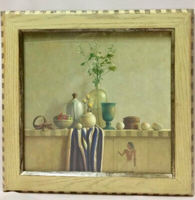#ad Julien Landa Original Painting Oil on Canvas Signed Framed Still Life $5000.00