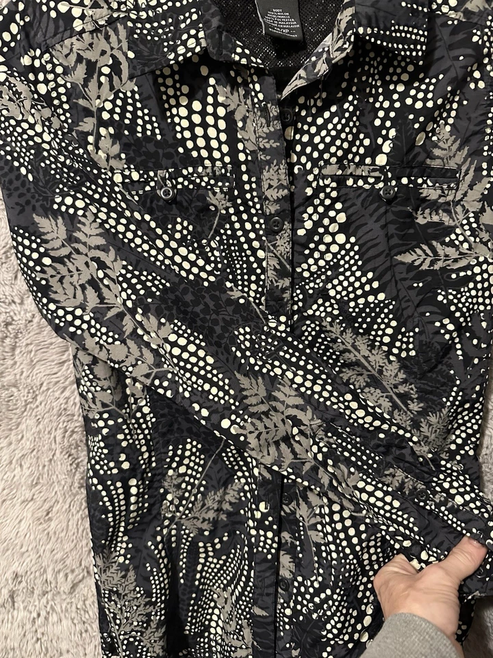 Exoffecio Women’s Long Sleeve Button Down Shirt Size XS SP Outdoor Lightweight - Image 4 of 4