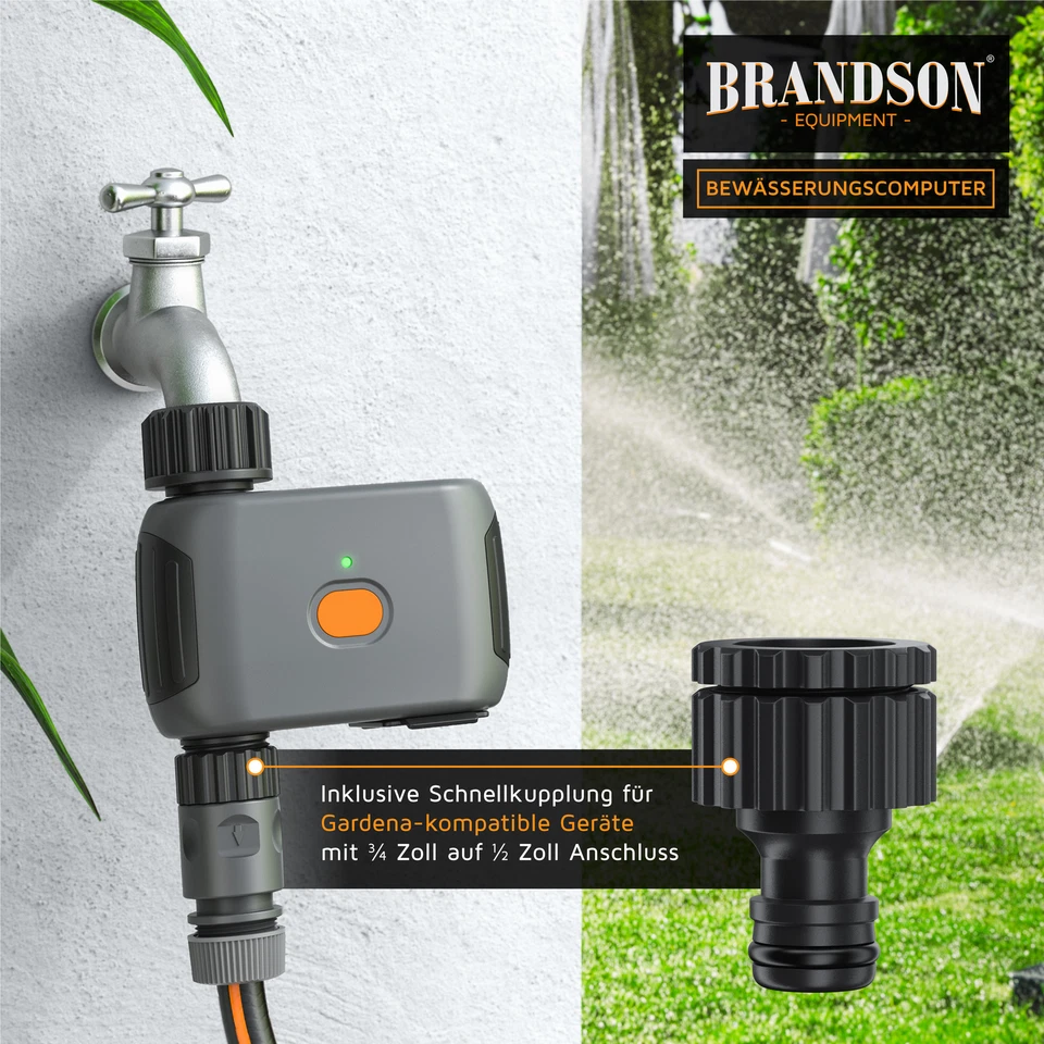 Brandson EL Bewässerungscomputer Wlan Programmierbar per APP IP55 - Bild 4 von 4