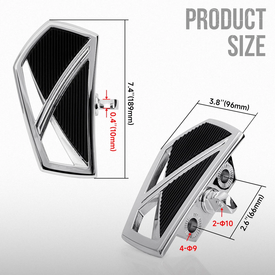 Clavijas de carretera para motocicleta reposapiés para Harley Touring Softail Kawasaki Foto 2 de 4