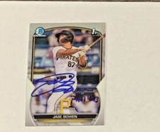 Jase Bowen 2023 Bowman CHROME autograph signed card Pittsburgh BCP-146