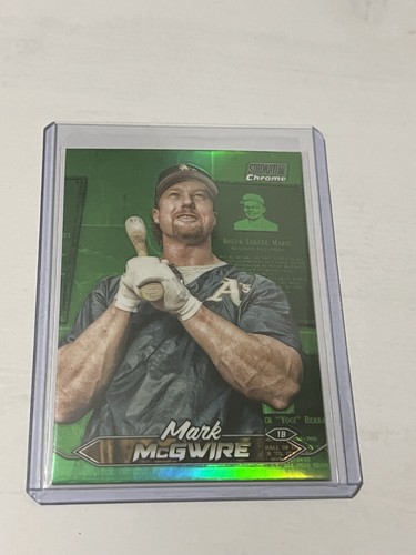 2024 Topps Stadium Club Mark McGwire Green Chrome Parallel #263 A's Color Match!