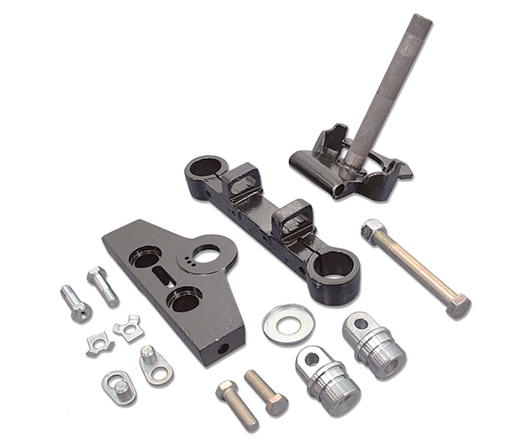 Harley Sidecar Hydra-Glide Fork ADJUSTABLE RAKE TRIPLE TREE SET