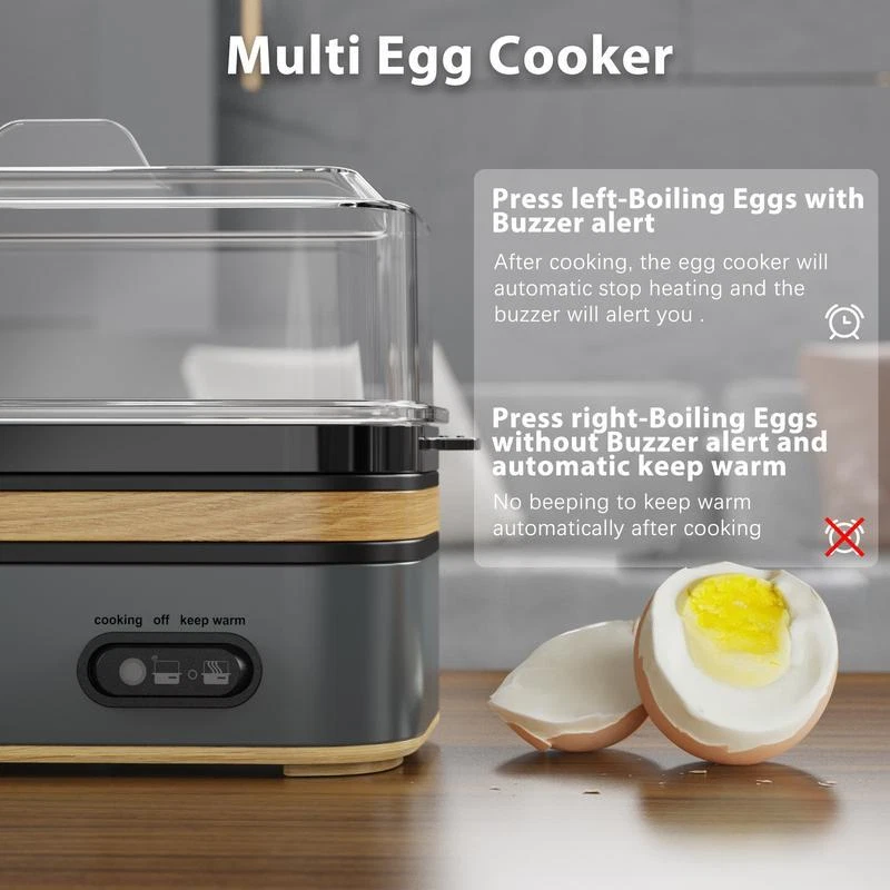 6-Cup BPA-Free Electric Egg Cooker for Perfect Hard Boiled Eggs