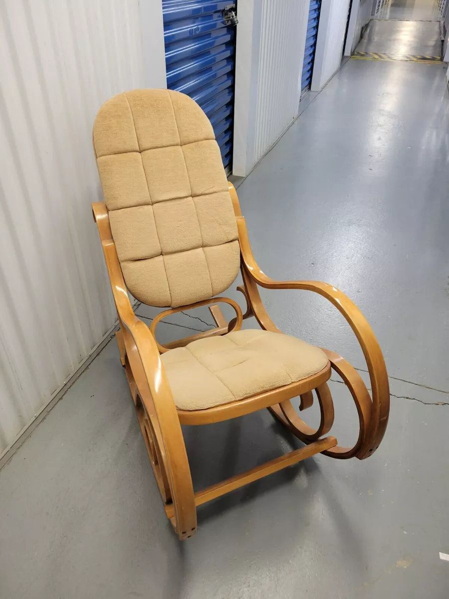 Vintage Mid Century Modern Bentwood Rocking Chair Rocker Thonet Style