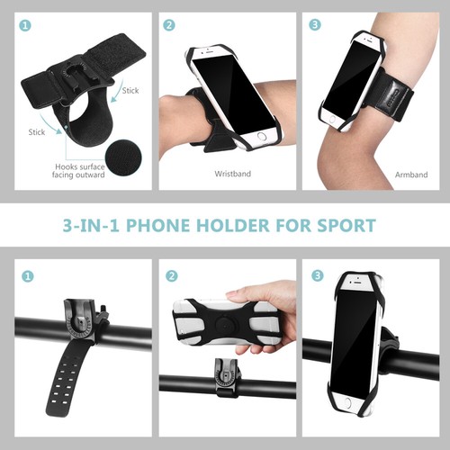 Bransoletka na telefon komórkowy Case Odpinany uchwyt na telefon komórkowy Jogging Phone Carrier - Zdjęcie 8 z 10
