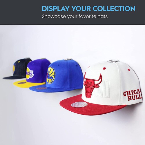16x Self Adhesive Hat Rack Display Hooks Wall Door Baseball Cap Holder Hanger AU - Picture 8 of 14