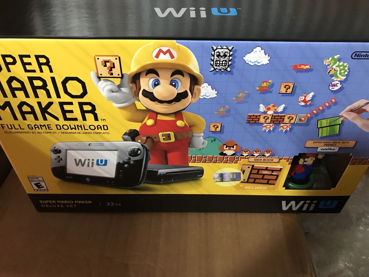 Nintendo Wii U Console - Super Mario Maker Deluxe Set - 32GB [Nintendo —  MyShopville