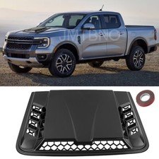 For Ford Ranger Air Flow Intake Hood Bonnet Scoop Vent Trim Cover Glossy Black