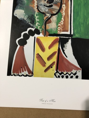 Bust Of A Man by Pablo Picasso 11x17 Vintage Artwork Repro Print - 第 3/12 張圖片