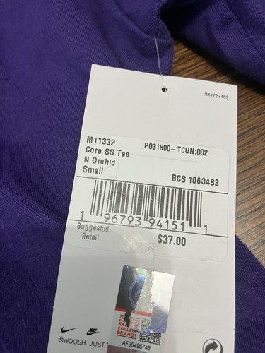NWT Men’s Size S Nike TCU Hornfrogs Purple Las Ranas Short Sleeve T Shirt - Picture 3 of 4