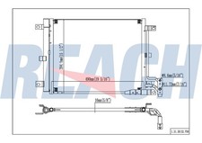 Reach 31-30132 A/C Condenser fits 2018-2026 Jeep Wrangler 20-25 Jeep Gladiator