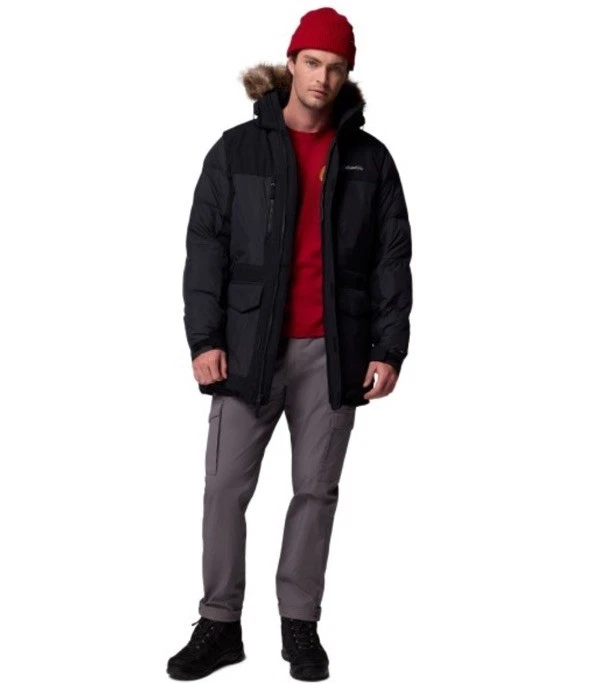 Columbia Men's Marquam Peak Fusion Insulated Parka II Hooded Jacket Black 3XL - Image 3 of 4