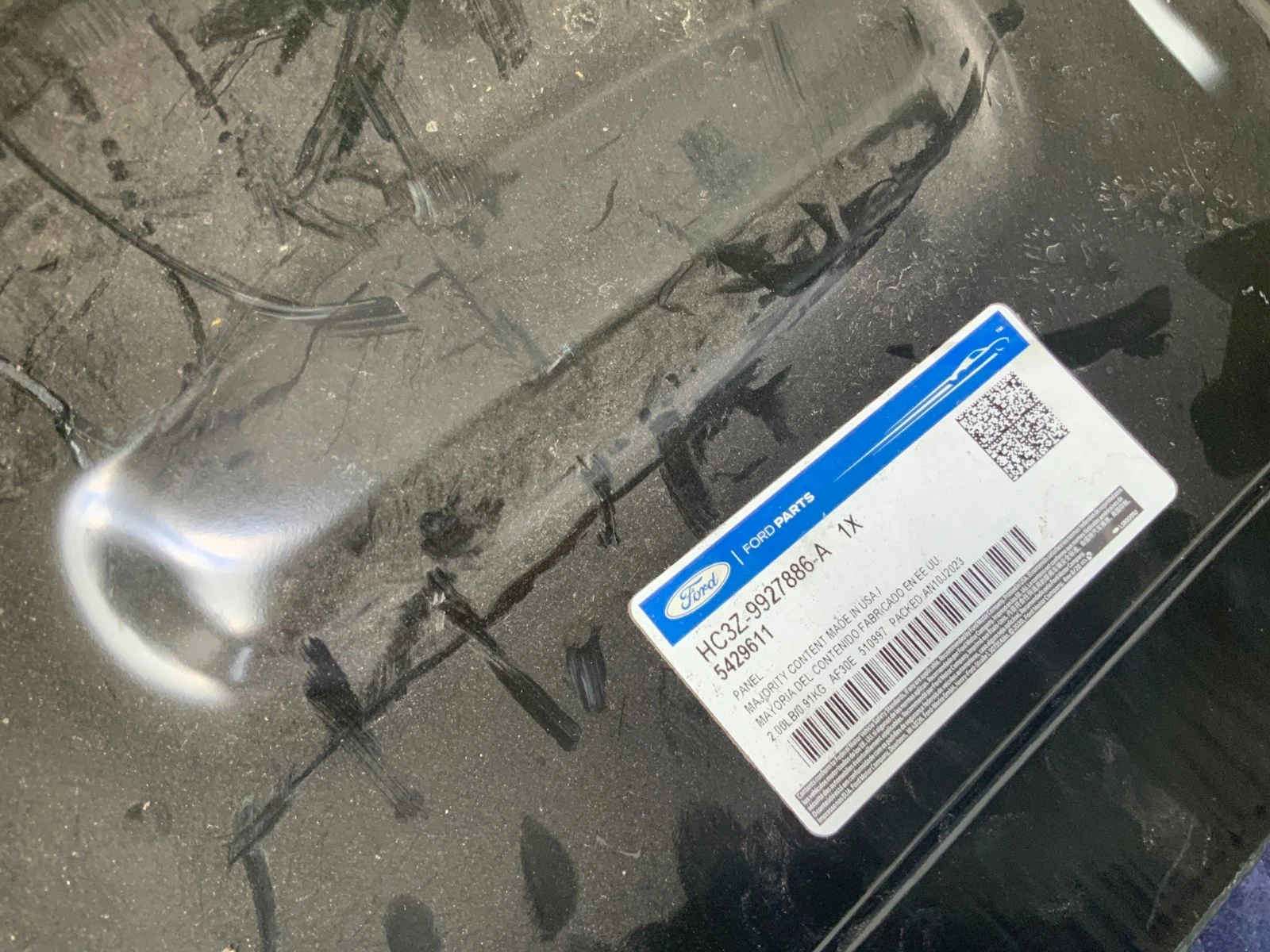 Panel de aleta trasera derecho para Ford (N/P HC3Z9927886A)