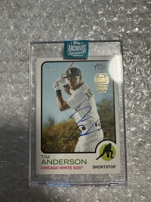 2024 Topps Archives Signature Series Active Player Edition  Tim Anderson /99